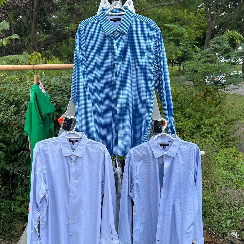 Banana Republic Mens XL Lot Dress Shirts Slim Fit Lot of 3